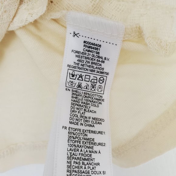 F21 Cream Knot Crop Top - Picture 5 of 10